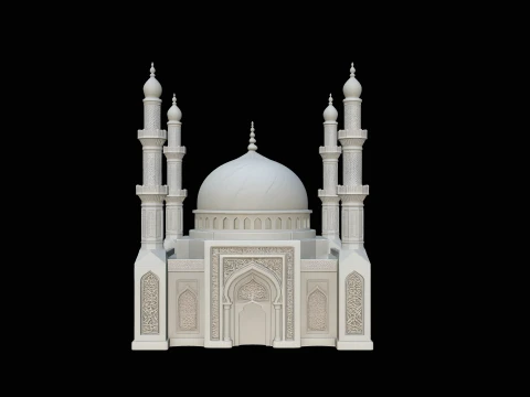 Grand Mosque Model Design 1 - 3D Print Model 3D Print Model