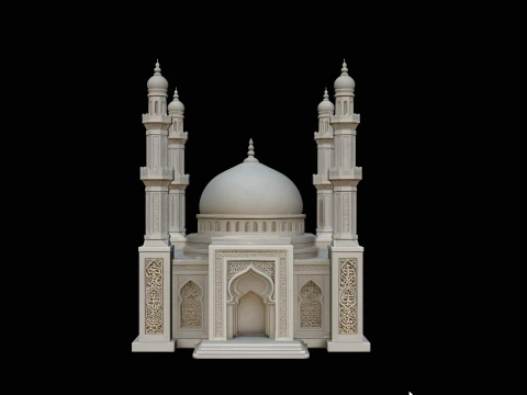 Grand Mosque Model Design 3 - 3D Print Model 3D Print Model