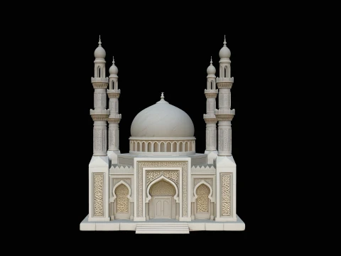 Grand Mosque Model Design 4 - 3D Print Model 3D Print Model