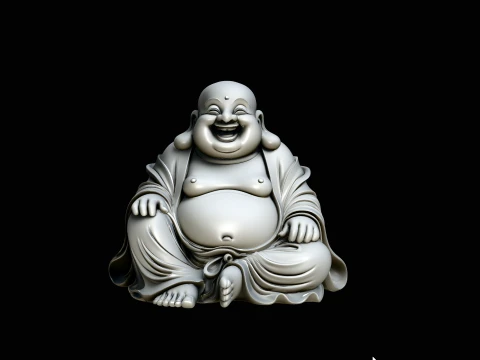 Statua del Buddha che ride Design 3 - Modello di stampa 3D Modello di stampa 3D
