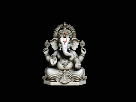 Projeto da est&aacute;tua de Ganesha 3 - modelo de impress&atilde;o 3D Modelo de Impressão 3D