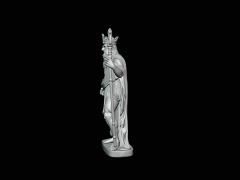 Poseidon Sea King Statue Design 4 - 3D Print Model 3D Print Model