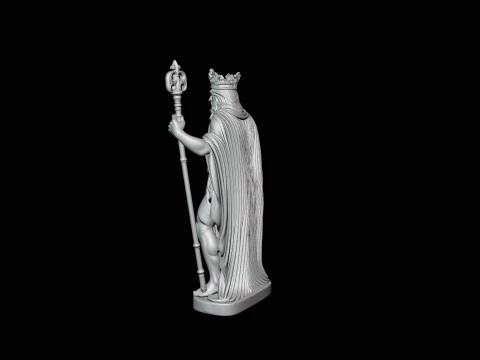 Poseidon Sea King Statue Design 4 - 3D Print Model 3D Print Model