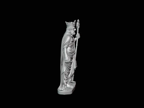 Poseidon Sea King Statue Design 4 - 3D Print Model 3D Print Model