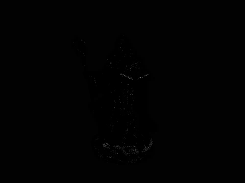 Hooded Wizard with Staff Statue Design 3 - 3D Print Model 3D Print Model