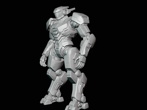 Armored Exosuit Robot Statue Design 2 - 3D Print Model 3D Print Model