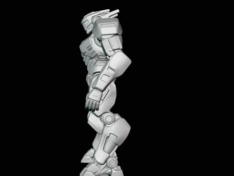 Armored Exosuit Robot Statue Design 2 - 3D Print Model 3D Print Model