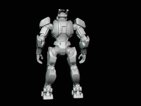 Armored Exosuit Robot Statue Design 2 - 3D Print Model 3D Print Model