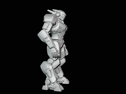 Armored Exosuit Robot Statue Design 2 - 3D Print Model 3D Print Model
