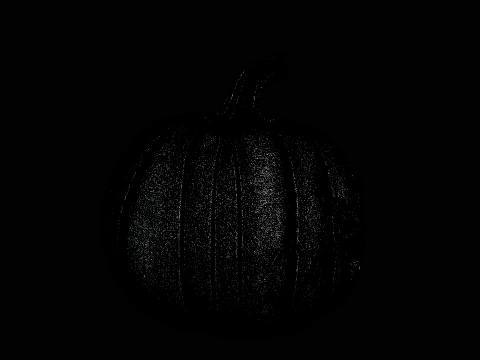 Skull Carved Pumpkin Statue Design 1 - 3D Print Model 3D Print Model