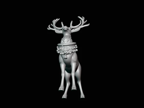 Christmas Reindeer Statue Design 2 - 3D Print Model 3D Print Model