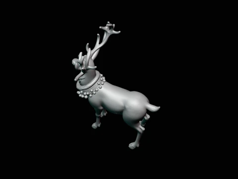 Christmas Reindeer Statue Design 2 - 3D Print Model 3D Print Model