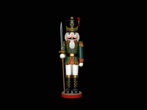 Nutcracker Soldier Statue Design 1 - 3D Print Model 3Dプリントモデル