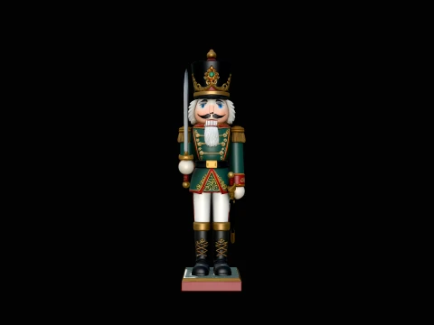 Nutcracker Soldier Statue Design 2 - 3D Print Model Modèles 3D en vedette