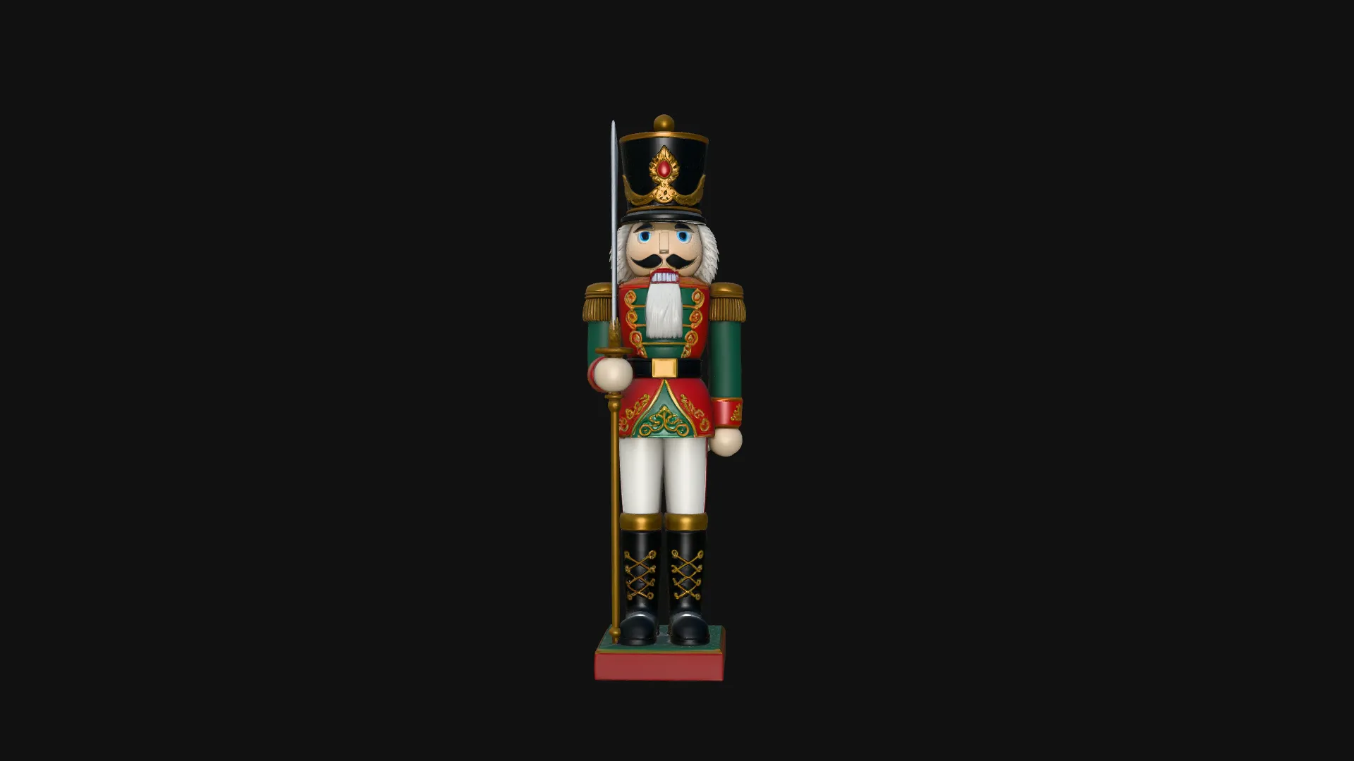 Nutcracker Soldier Statue Design 3 - 3D Print Model 3D Print Model .c4d .max .obj .3ds .fbx .stl .blend 