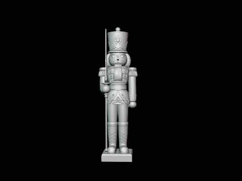 Nutcracker Soldier Statue Design 3 - 3D Print Model 3D Print Model