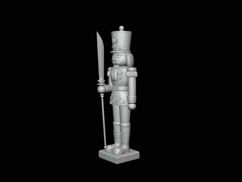 Nutcracker Soldier Statue Design 3 - 3D Print Model 3D Print Model