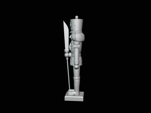 Nutcracker Soldier Statue Design 3 - 3D Print Model 3D Print Model