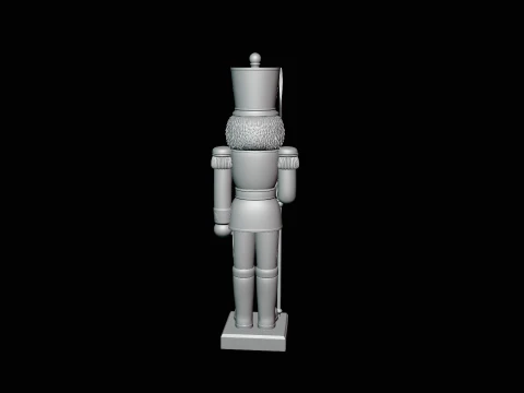 Nutcracker Soldier Statue Design 3 - 3D Print Model 3D Print Model