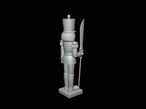Nutcracker Soldier Statue Design 3 - 3D Print Model 3D Print Model