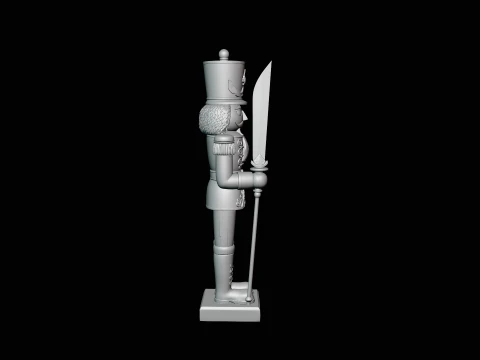 Nutcracker Soldier Statue Design 3 - 3D Print Model 3D Print Model