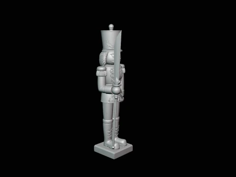 Nutcracker Soldier Statue Design 3 - 3D Print Model 3D Print Model