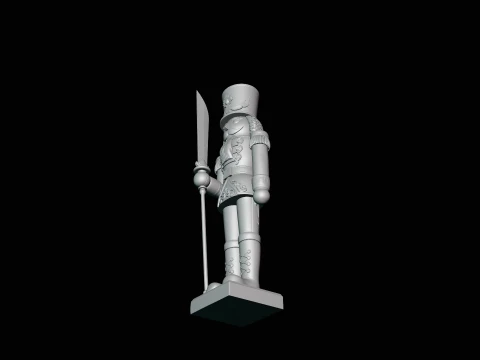 Nutcracker Soldier Statue Design 3 - 3D Print Model 3D Print Model