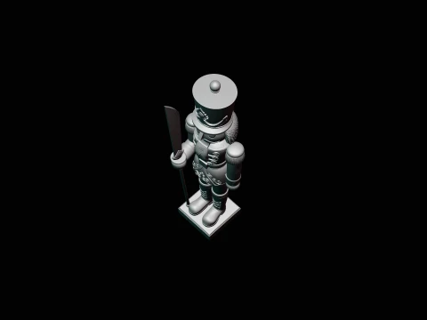 Nutcracker Soldier Statue Design 3 - 3D Print Model 3D Print Model