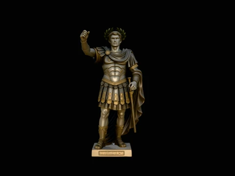 Roman Emperor Statue Design 7 - 3D Print Model 3D Print Model
