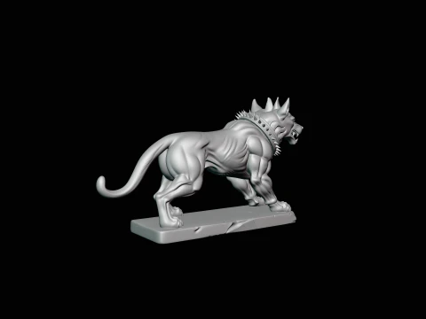 Two-Headed Hound Statue Design 3 - 3D Print Model 3D Print Model