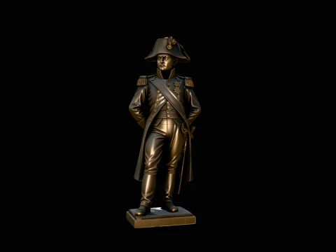 Napoleonic Officer Statue Design 1 - 3D Print Model 3D Print Model