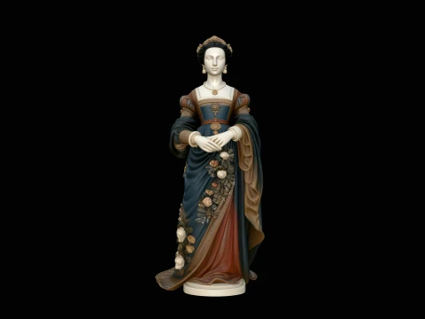 Renaissance Lady Statue Design 1 - 3D Print Model 3D Print Model