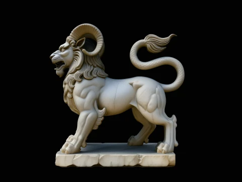 Chimera Mythical Beast Statue Design 4 - 3D Print Model 3D Druckmodell