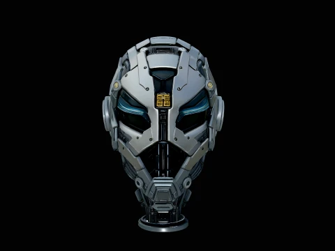 Cyborg Android Bust Statue Design 2 - 3D Print Model 3D printmodel
