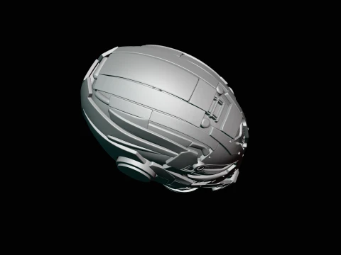 Cyborg Android Bust Statue Design 2 - 3D Print Model 3D Print Model