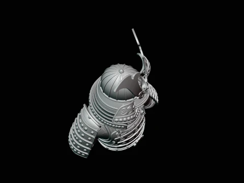Samurai Armor Display Statue Design 1 - 3D Print Model 3D Print Model