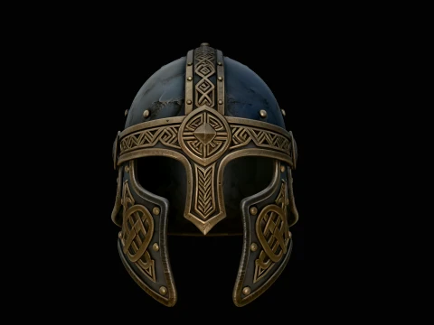 Celtic Knotwork Nasal Helmet Design 4 - 3D Print Model 3D Print Model