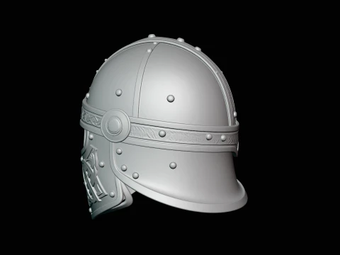 Celtic Knotwork Nasal Helmet Design 4 - 3D Print Model 3D Print Model