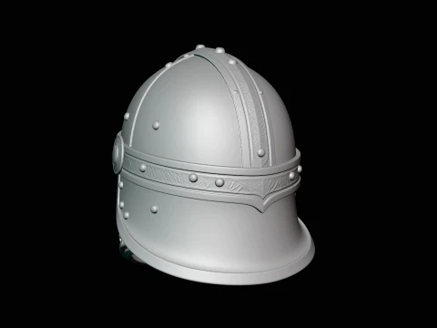 Celtic Knotwork Nasal Helmet Design 4 - 3D Print Model 3D Print Model