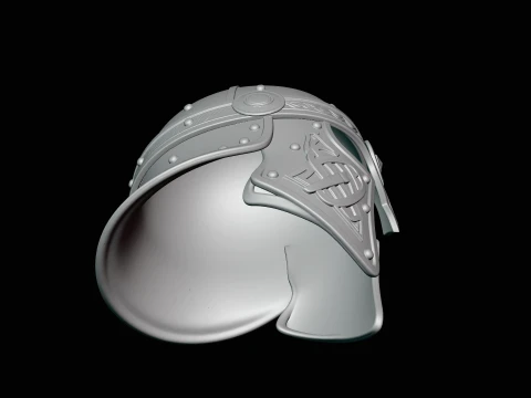 Celtic Knotwork Nasal Helmet Design 4 - 3D Print Model 3D Print Model