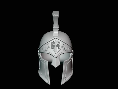 Spartan Bronze Helmet Design 3 - 3D Print Model 3D Print Model