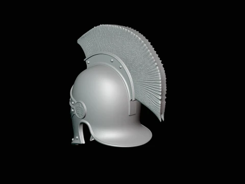 Spartan Bronze Helmet Design 3 - 3D Print Model 3D Print Model