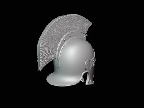 Spartan Bronze Helmet Design 3 - 3D Print Model 3D Print Model