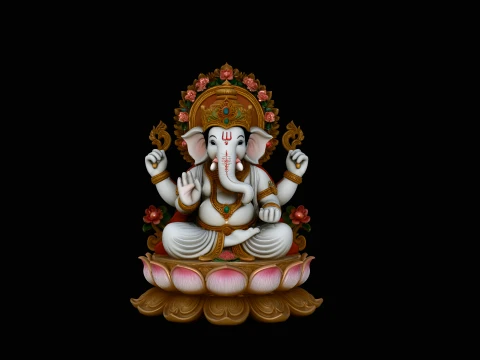 Ganesha Statue Design 4 - 3D Print Model 3D Print Model
