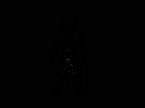 Bare-Chested Horned Warrior Statue Design 1 - 3D Print Model 3D Print Model
