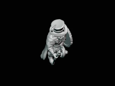 Leprechaun Warrior with Shield Statue Design 1 - 3D Print Model 3D Print Model