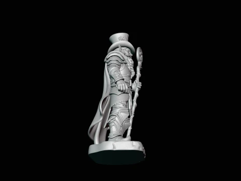 Leprechaun Warrior with Shield Statue Design 2 - 3D Print Model 3D Print Model