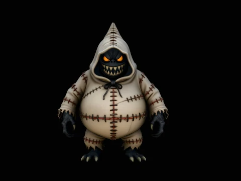 Stitched Sack Ghoul Statue Design 1 - 3D Print Model 3D Print Model
