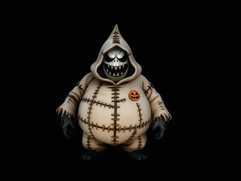 Stitched Sack Ghoul Statue Design 2 - 3D Print Model 3D Print Model
