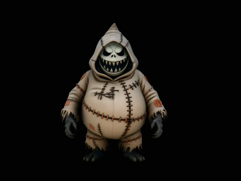 Stitched Sack Ghoul Statue Design 4 - 3D Print Model 3D Print Model